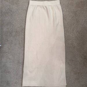 Mango Cream Pencil Skirt